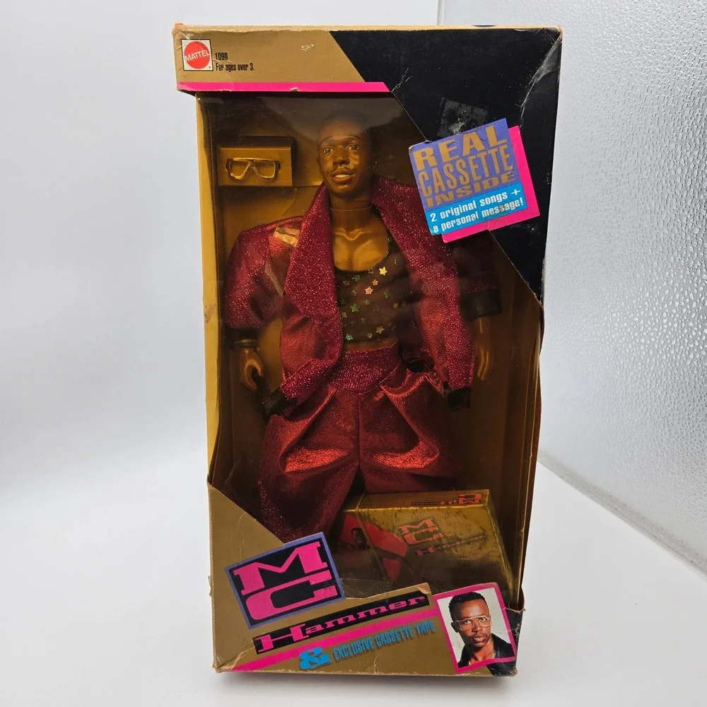 Vintage 1991 Mattel MC Hammer Doll NIB With Real Exclusive Cassette Tape Mattel